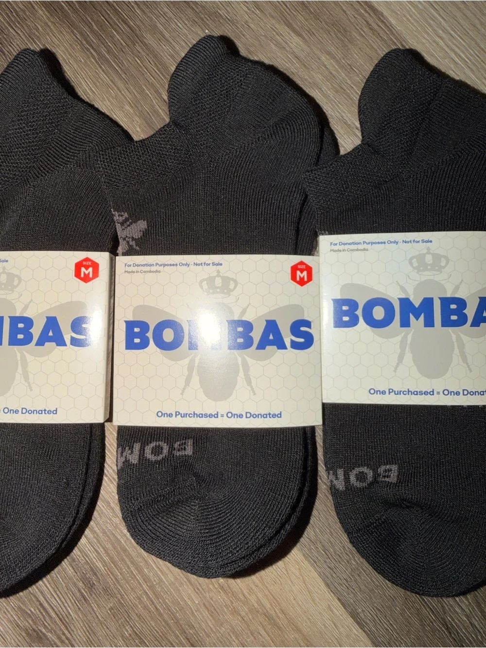 Bombas Black No-Show Socks - 3 Pack